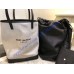 Saint Laurent TEDDY shopping bag in linen canvas YSL8805-white
