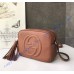 Gucci Soho Small Leather Disco Bag GU308364-light-brown
