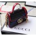 Gucci GG Marmont Mini Top Handle Bag GU547260-black-red