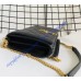 Saint Laurent BECKY chain wallet in quilted lambskin YSL585031-black