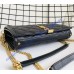 Saint Laurent BECKY chain wallet in quilted lambskin YSL585031-black