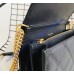 Saint Laurent BECKY chain wallet in quilted lambskin YSL585031-black