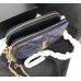 Saint Laurent BECKY double-zip pouch in quilted lambskin YSL608941-black