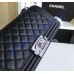 Chanel Boy Medium Quilted Flap Bag in Calfskin C67086BB-black