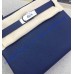 Hermes Kelly 28cm in Togo Leather Palladium Hardware H5528W-Bleu-Abysse