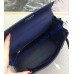 Hermes Kelly 28cm in Togo Leather Palladium Hardware H5528W-Bleu-Abysse