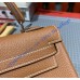 Hermes Kelly 28cm in Togo Leather Palladium Hardware H5528W-terre