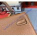 Hermes Kelly 28cm in Togo Leather Palladium Hardware H5528W-terre