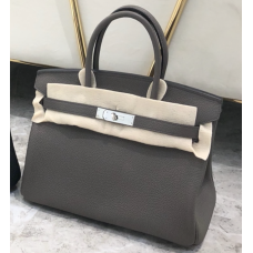 Hermes Birkin 35cm Togo Leather Palladium Hardware H8835W-etain