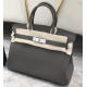 Hermes Birkin 35cm Togo Leather Palladium Hardware H8835W-etain