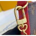 Louis Vuitton Monogram Canvas Pallas Clutch M41638-red