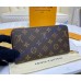 Monogram Canvas Zippy Wallet with Rose Ballerine Leather Lining M41894