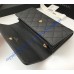 Chanel Boy Long Flap Wallet in Caviar Leather CW80286-AB-black