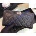 Chanel Boy Long Zipper Wallet in Caviar Leather CW80288-BB-black