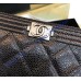 Chanel Boy Long Zipper Wallet in Caviar Leather CW80288-BB-black