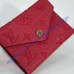 Louis Vuitton Monogram Empreinte Leather Victorine Wallet M64060-red