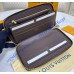 Louis Vuitton Damier Ebene Zippy Organizer N60111-brown