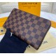 Louis Vuitton Damier Ebene Zippy Organizer N60111-brown