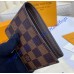 Louis Vuitton Damier Ebene Slender Wallet N61208-brown