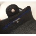 Chanel Quilted Card Holder in Caviar Leather CW80799-BB-black