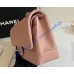 Chanel Small Classic Flap Bag in Pink Caviar Leather with silver hardware