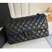 Chanel Small Classic Flap Bag in Black Lambskin with black hardware