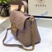 GG Marmont small Tan top handle bag
