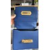 Prada Cahier Bag Blue and Black