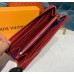Louis Vuitton Monogram Empreinte Leather Emilie Wallet Marine Rouge M63918