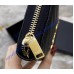 Saint Laurent Cassandre Matelasse Zip Around Wallet In Grain De Poudre Embossed Leather YW358094-A-black