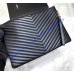 Saint Laurent Cassandre Matelasse Document Holder in Quilted Leather YSL440222-LL