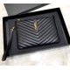Saint Laurent Cassandre Matelasse A5 Pouch in Quilted Leather YSL440222-SS