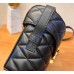 Saint Laurent June Box Bag In Quilted Lambskin YSL710080-black