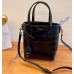Saint Laurent Paris Mini Toy Shopping in Crocodile-Embossed Leather YSL712367-black