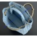 Bottega Veneta Small Andiamo With Chain B786008-ice-blue