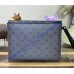 Louis Vuitton Monogram Eclipse Pochette S-Lock M82598-black