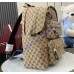 Gucci Medium backpack with Gucci logo GU800265-brown