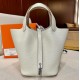 Hermes Picotin Lock 18 Palladium Hardware H2218W-cream