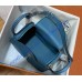 Hermes Lindy 26cm H6626W-Bleu-Jean
