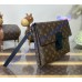 Louis Vuitton Monogram Eclipse Pochette S-Lock M82598-brown