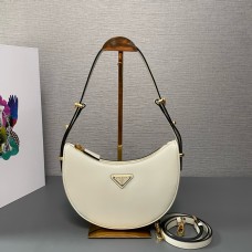 Prada Arque leather shoulder bag PD1BC194-white