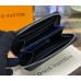 Louis Vuitton Damier Ebene Zippy Coin Purse N63070-black