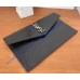 Saint Laurent Uptown pouch in grain de poudre leather YSL565739-KB-black