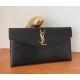 Saint Laurent Uptown pouch in grain de poudre leather YSL565739-black