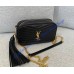 Saint Laurent Mini Lou In Quilted Leather YSL585040A-black