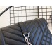 Saint Laurent Envelope Medium In Matelasse Lambskin YSL600185B-black