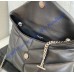 Saint Laurent LouLou Puffer Mini In Lambskin YSL620333B-black
