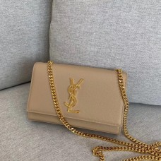 Saint Laurent Kate Small In Grained Leather YSL628215A-tan