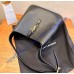 Saint Laurent Le 5 À 7 Supple Small In Grained Leather YSL713938-black