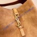 Saint Laurent Le 5 À 7 Supple Small In Suede YSL713938CM-camel